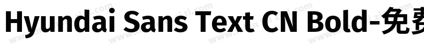 Hyundai Sans Text CN Bold字体转换